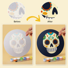 Afbeelding in Gallery-weergave laden, Mini Serie Schilderen op Nummer - Schijven Ø20cm (6 stuks) - Día de los Muertos