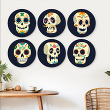 Afbeelding in Gallery-weergave laden, Mini Serie Schilderen op Nummer - Schijven Ø20cm (6 stuks) - Día de los Muertos
