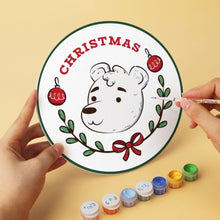 Afbeelding in Gallery-weergave laden, Mini Serie Schilderen op Nummer - Schijven Ø20cm (6 stuks) - Vintage kerstzegels