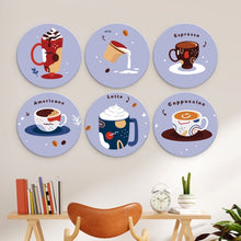 Afbeelding in Gallery-weergave laden, Mini Serie Schilderen op Nummer - Schijven Ø20cm (6 stuks) - Lavendel-koffiekerst