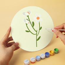 Afbeelding in Gallery-weergave laden, Mini Serie Schilderen op Nummer - Schijven Ø20cm (6 stuks) - Delicaat bloemblaadje