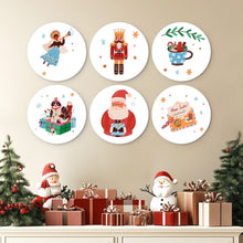 Afbeelding in Gallery-weergave laden, Mini Serie Schilderen op Nummer - Schijven Ø20cm (6 stuks) - Kerstcharme