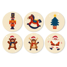 Afbeelding in Gallery-weergave laden, Mini Serie Schilderen op Nummer - Schijven Ø20cm (6 stuks) - Vintage kerstspeelgoed