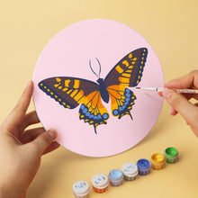 Afbeelding in Gallery-weergave laden, Mini Serie Schilderen op Nummer - Schijven Ø20cm (6 stuks) - Vlinders