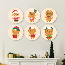 Afbeelding in Gallery-weergave laden, Mini Serie Schilderen op Nummer - Schijven Ø20cm (6 stuks) - Peperkoekvriendjes 2