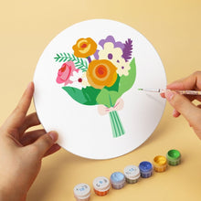 Afbeelding in Gallery-weergave laden, Mini Serie Schilderen op Nummer - Schijven Ø20cm (6 stuks) - Bloemenfluisteringen