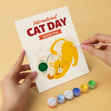 Afbeelding in Gallery-weergave laden, Mini Serie Schilderen op Nummer 15x20cm (6 stuks) - Kattendag