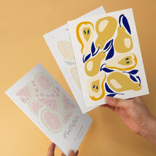 Afbeelding in Gallery-weergave laden, Mini Serie Schilderen op Nummer 15x20cm (6 stuks) - Fruitige prints