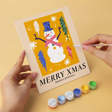 Afbeelding in Gallery-weergave laden, Mini Serie Schilderen op Nummer 15x20cm (6 stuks) - Holly Jolly-collectie