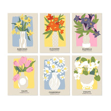Afbeelding in Gallery-weergave laden, Mini Serie Schilderen op Nummer 15x20cm (6 stuks) - Volle bloei