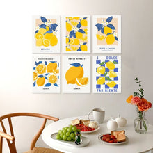 Afbeelding in Gallery-weergave laden, Mini Serie Schilderen op Nummer 15x20cm (6 stuks) - Citrus en zon