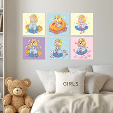 Afbeelding in Gallery-weergave laden, Mini Serie Schilderen op Nummer 20x20cm (6 stuks) - Sprookjesachtige momenten