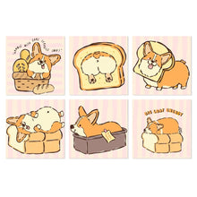 Afbeelding in Gallery-weergave laden, Mini Serie Schilderen op Nummer 20x20cm (6 stuks) - Corgi-leven