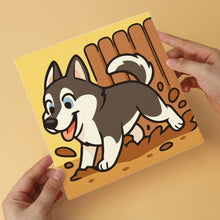 Afbeelding in Gallery-weergave laden, Mini Serie Schilderen op Nummer 20x20cm (6 stuks) - Husky-spirit
