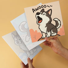 Afbeelding in Gallery-weergave laden, Mini Serie Schilderen op Nummer 20x20cm (6 stuks) - Husky-spirit