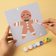 Afbeelding in Gallery-weergave laden, Mini Serie Schilderen op Nummer 20x20cm (6 stuks) - Klassieke kerstset