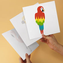 Afbeelding in Gallery-weergave laden, Mini Serie Schilderen op Nummer 20x20cm (6 stuks) - Tropische vogels