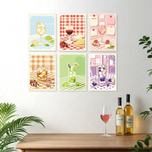 Afbeelding in Gallery-weergave laden, Mini Serie Schilderen op Nummer 15x20cm (6 stuks) - Aperitieftijd