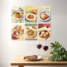 Afbeelding in Gallery-weergave laden, Mini Serie Schilderen op Nummer 15x20cm (6 stuks) - Gastronomische momenten