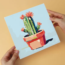 Afbeelding in Gallery-weergave laden, Mini Serie Schilderen op Nummer 20x20cm (6 stuks) - Stekelig en mooi