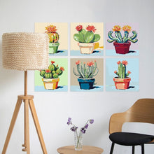 Afbeelding in Gallery-weergave laden, Mini Serie Schilderen op Nummer 20x20cm (6 stuks) - Stekelig en mooi