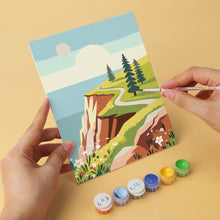 Afbeelding in Gallery-weergave laden, Mini Serie Schilderen op Nummer 15x20cm (6 stuks) - Palet van de natuur