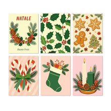 Afbeelding in Gallery-weergave laden, Mini Serie Schilderen op Nummer 15x20cm (6 stuks) - Kerstdetails
