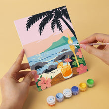 Afbeelding in Gallery-weergave laden, Mini Serie Schilderen op Nummer 15x20cm (6 stuks) - Eindeloze zomer