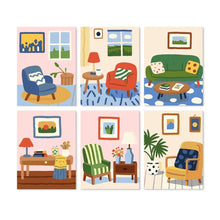 Afbeelding in Gallery-weergave laden, Mini Serie Schilderen op Nummer 15x20cm (6 stuks) - Hoekjes van het huis