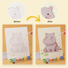 Afbeelding in Gallery-weergave laden, Mini Serie Schilderen op Nummer 15x20cm (6 stuks) - Speelse puppy's