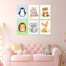 Afbeelding in Gallery-weergave laden, Mini Serie Schilderen op Nummer 15x20cm (6 stuks) - Speelse puppy's