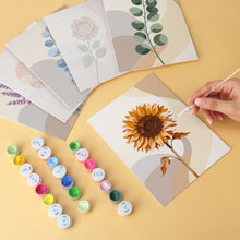 Afbeelding in Gallery-weergave laden, Mini Serie Schilderen op Nummer 15x20cm (6 stuks) - Botanische studie