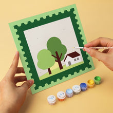 Afbeelding in Gallery-weergave laden, Mini Serie Schilderen op Nummer 20x20cm (6 stuks) - Collectie natuurpostzegels