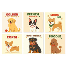 Afbeelding in Gallery-weergave laden, Mini Serie Schilderen op Nummer 20x20cm (6 stuks) - Klassieke honden