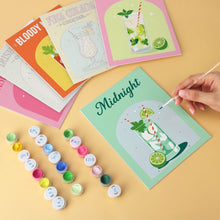 Afbeelding in Gallery-weergave laden, Mini Serie Schilderen op Nummer 15x20cm (6 stuks) - Happy Hour-prints