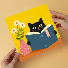 Afbeelding in Gallery-weergave laden, Mini Serie Schilderen op Nummer 20x20cm (6 stuks) - Literaire katten