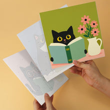 Afbeelding in Gallery-weergave laden, Mini Serie Schilderen op Nummer 20x20cm (6 stuks) - Literaire katten