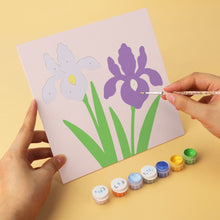 Afbeelding in Gallery-weergave laden, Mini Serie Schilderen op Nummer 20x20cm (6 stuks) - Pastelkleurige bloemblaadjes