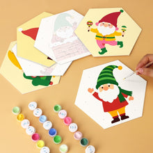 Afbeelding in Gallery-weergave laden, Mini Serie Schilderen op Nummer - Zeshoeken (6 stuks) - Elfenploeg