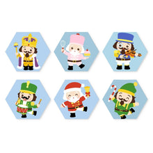Afbeelding in Gallery-weergave laden, Mini Serie Schilderen op Nummer - Zeshoeken (6 stuks) - Vrolijke kleine personages