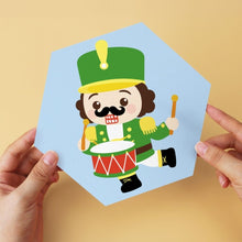 Afbeelding in Gallery-weergave laden, Mini Serie Schilderen op Nummer - Zeshoeken (6 stuks) - Vrolijke kleine personages