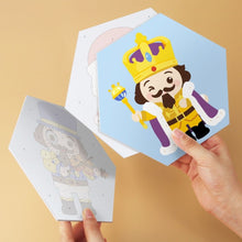 Afbeelding in Gallery-weergave laden, Mini Serie Schilderen op Nummer - Zeshoeken (6 stuks) - Vrolijke kleine personages