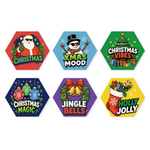 Afbeelding in Gallery-weergave laden, Mini Serie Schilderen op Nummer - Zeshoeken (6 stuks) - Kerststemming