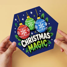 Afbeelding in Gallery-weergave laden, Mini Serie Schilderen op Nummer - Zeshoeken (6 stuks) - Kerststemming