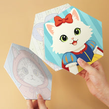 Afbeelding in Gallery-weergave laden, Mini Serie Schilderen op Nummer - Zeshoeken (6 stuks) - Kattenvrienden in kostuum