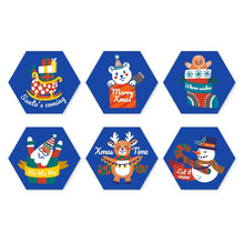 Afbeelding in Gallery-weergave laden, Mini Serie Schilderen op Nummer - Zeshoeken (6 stuks) - Ho Ho Feestdagen