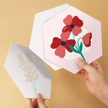 Afbeelding in Gallery-weergave laden, Mini Serie Schilderen op Nummer - Zeshoeken (6 stuks) - Delicate bloemblaadjes