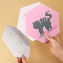 Afbeelding in Gallery-weergave laden, Mini Serie Schilderen op Nummer - Zeshoeken (6 stuks) - Dieren in roze