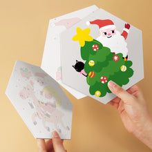 Afbeelding in Gallery-weergave laden, Mini Serie Schilderen op Nummer - Zeshoeken (6 stuks) - Kerstman en vrienden