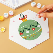 Afbeelding in Gallery-weergave laden, Mini Serie Schilderen op Nummer - Zeshoeken (6 stuks) - Feestdagen-set